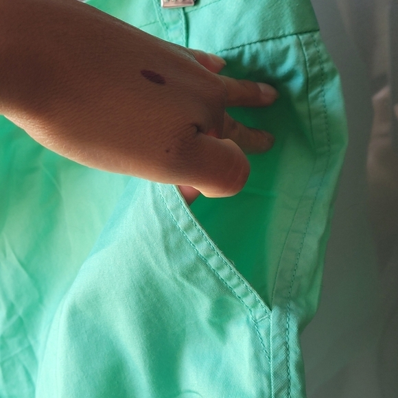 J CREW Inseam 3" CHINO SHORTS Size 10 Seamist Green NWT Summer Teal Green Pocket - Picture 6 of 8